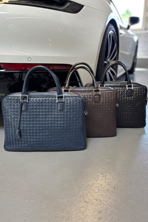 Leather business briefcase