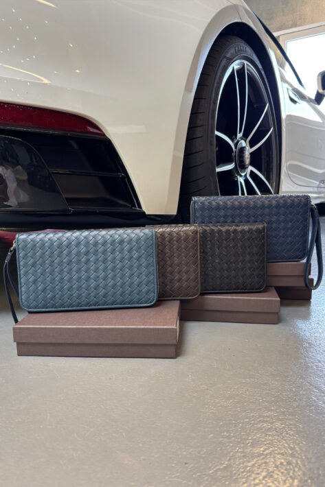 Leder Clutch Bag