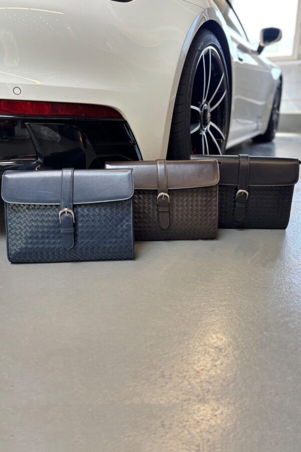 Leather messenger