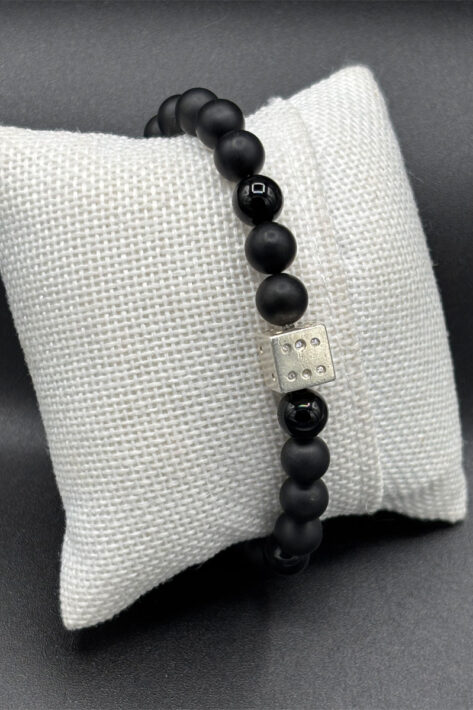 Diamond cube bracelet Black - White-Gold 14ct
