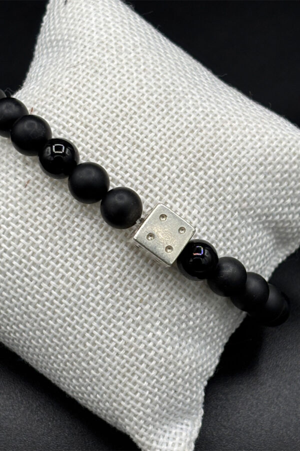Diamond cube bracelet Black - White-Gold 8ct - immagine 5