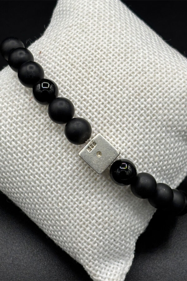 Diamond cube bracelet Black - White-Gold 8ct - immagine 6