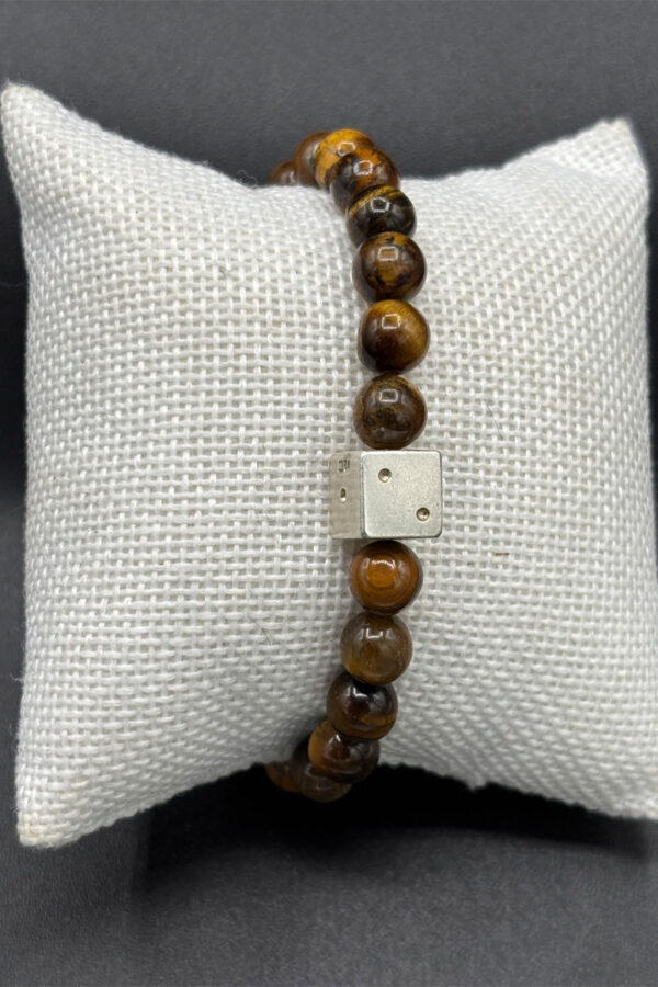 Diamond cube Armband Braun - Weißgold 14k – Bild 3